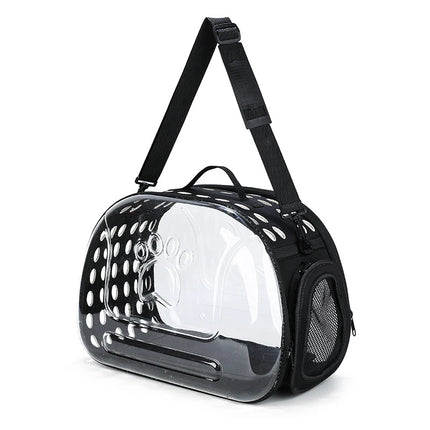 EVA Foldable Transparent Pet Carrier - S(35x20x22cm, up to 1.5kg) / L(42x33x28cm, up to 4kg), 5 Colors