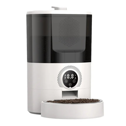 Smart Dual-Bowl Automatic Pet Feeder - Timer & App Control, Anti-Theft Design for Cats & Dogs