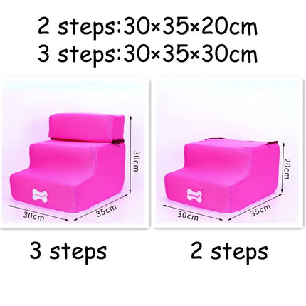 Hot Dog House Dog Stairs Pet  Stairs for Small Dog Cat Pet Ramp Ladder Anti-slip Removable Dogs Bed Stairs Pet Supplies