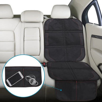 Car Seat Protector for Kids & Pets - 5-Layer Non-Slip Pad with Storage Pockets, Universal Fit