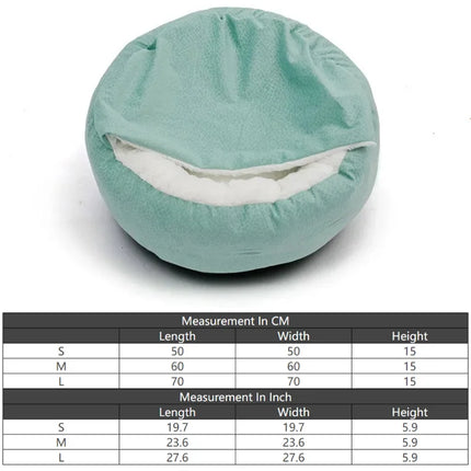 Orthopedic Dog Bed with Hooded Blanket - Waterproof Corduroy, Machine Washable (S/M/L)