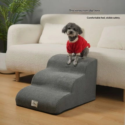 Dog Ramp Pet Stairs Bed Sofa Portable Foldable Non Slip Washable Detachable Cover Small Senior Puppy Indoor Dog Stairs Dog Ramp