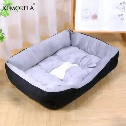 Orthopedic Plush Dog Bed - High Rebound PP Fill, Breathable, All Seasons (S-XXL)