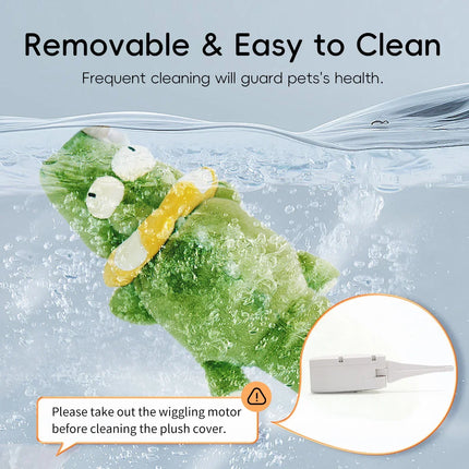 Automatic Flapping Plush Dog Toy - Motion-Activated Squeaky Self-Play Toy for Indoor Dogs
