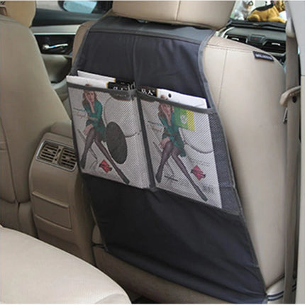 Car Seat Protector for Kids & Pets - 5-Layer Non-Slip Pad with Storage Pockets, Universal Fit