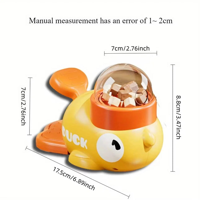 Duck Slow Feeder Dog Bowl - Interactive Snack Dispenser, Anti-Swallowing for Small & Medium Pets