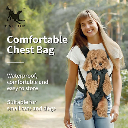Front-Hugging Large Dog Backpack - Breathable Outdoor Carrier, S/M/L/XL, 7 Colors