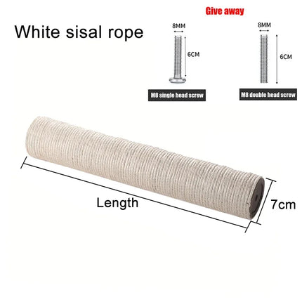 Cat Scratching Post for Cat Tree Tower DIY Cat Climbing Frame Replacement Post Sisal Rope Entangle Kitten Toy Scratch Furniture