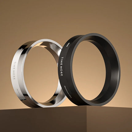 IN Stock TIMEMORE Espresso Powder Receiving Ring 58mm Stainless Steel Aluminium Alloy Powder Receiving Ring Coffee Accessories
