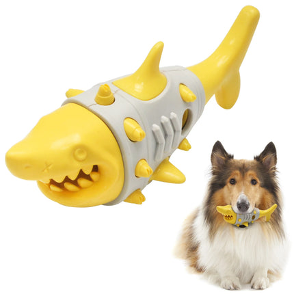 Dog Chew Toy - Rubber Teeth Grinding & Treat Dispensing Ball with Bell