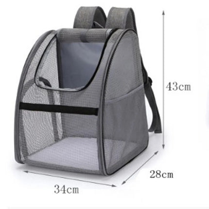 Fully Transparent Foldable Pet Backpack - Breathable Portable Carrier for Dogs & Cats