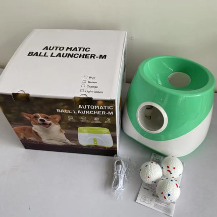 Upgraded Automatic Ball Launcher for Medium/Large Dogs - Rechargeable Tennis Ball Thrower with Interactive Pinball Design | USB