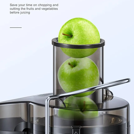 Juicer Machine, 800W Centrifugal Juicer Extractor with Wide Mouth 3” Feed Chute for Fruit Vegetable, Easy to Clean, Stainle