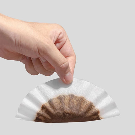 TIMEMORE 1-2Cups Basket Coffee Paper Filter Pour Over Filter Papers 50 Sheets, Fits B75 Coffee Dripper & 1-2 Cups Basket Dripper