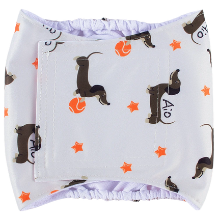 Male Dog Diapers Washable & Reusable - Eco-Friendly Pet Sanitary Wraps, Waterproof Leak-Proof Doggie Diapers Perfect for Puppies