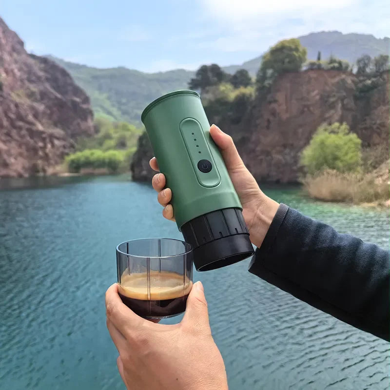 Tcolors USB coffee maker Capsule and Ground Coffee Machine Maker for Camping Outdoor With 100ml Large Water tank