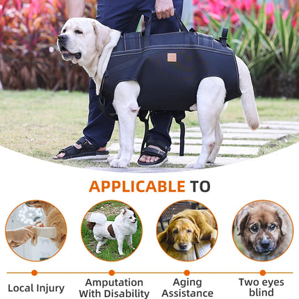 Oxford Dog Carrier Backpack for Medium & Large Dogs - Breathable, SM/L/XL/XXL/XXXL up to 36.5kg