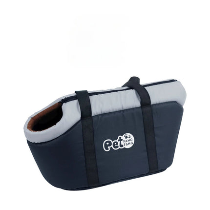 Oxford Fleece Dog Sling Carrier - S(38x20x25cm, up to 6kg) / L(43x30x28cm, up to 12kg), Built-in Hook, Windproof, Style A & B