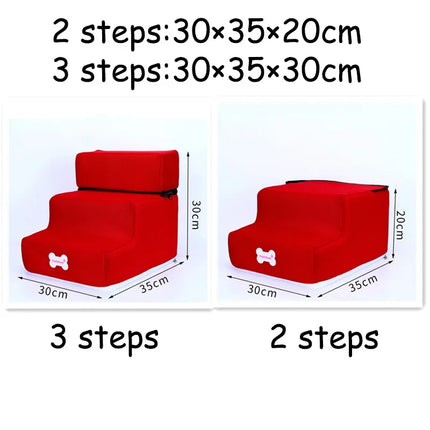 Hot Dog House Dog Stairs Pet  Stairs for Small Dog Cat Pet Ramp Ladder Anti-slip Removable Dogs Bed Stairs Pet Supplies