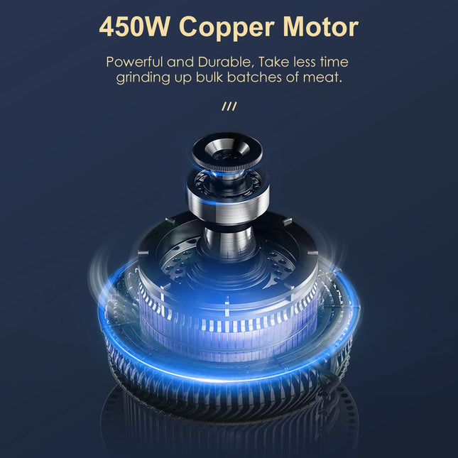 Electric Meat Grinder, Heavy Duty Meat Mincer, Sausage Stuffer Maker, Food Grinder with Sausage & Kubbe Kit, 2 Grinder Plates