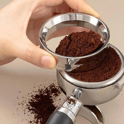 IN Stock TIMEMORE Espresso Powder Receiving Ring 58mm Stainless Steel Aluminium Alloy Powder Receiving Ring Coffee Accessories