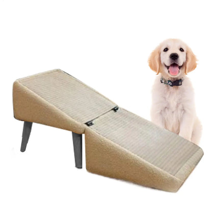 Foldable Dog Ramp for Bed & Vehicle - Non-Slip, Supports up to 50kg