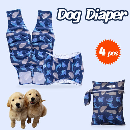 Washable Pet Dog Diapers Males Absorbent Adjustable Puppy Big Dog Physiological Pants for Dogs Reusable Pets Dogs Panties Shorts