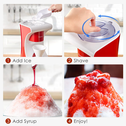 Shaved Ice Machine Snow Cone Machine, Reemix Slushie Machine for Snow Cone, Snowballs, Frozen Cocktails and More, Easy to DIY wi