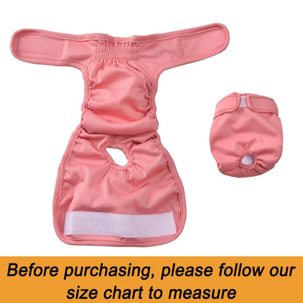 Reusable Washable Dog Diapers - High Absorbency Pet Pants for Small & Medium Dogs