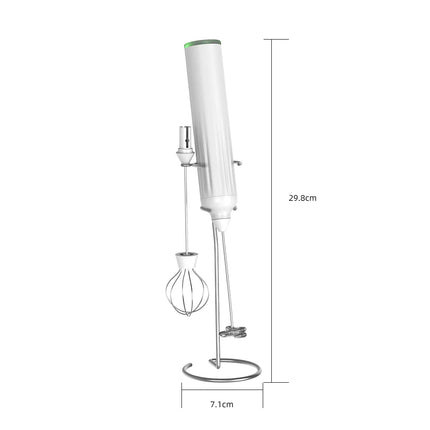 Electric Milk Frother USB Rechargeable Wireless Milk Foamer Coffee Whisk Mixer Egg Beater Mini Frother Handle Stirrer 3 Speeds