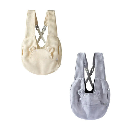 Large Capacity Breathable Pet Carrier Bag - 38x14x41cm, Multifunction, Gray/White