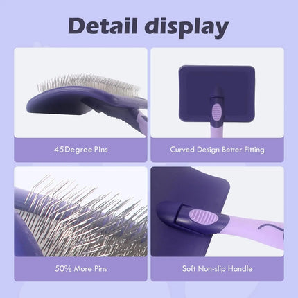 Dog Brush for Poodles Grooming Brush for Dematting Detangle Poodles German Shepherd Hair Pitbulls Yorkies Retriever Bathing