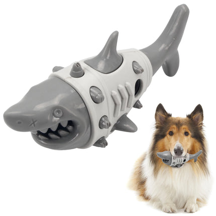 Dog Chew Toy - Rubber Teeth Grinding & Treat Dispensing Ball with Bell