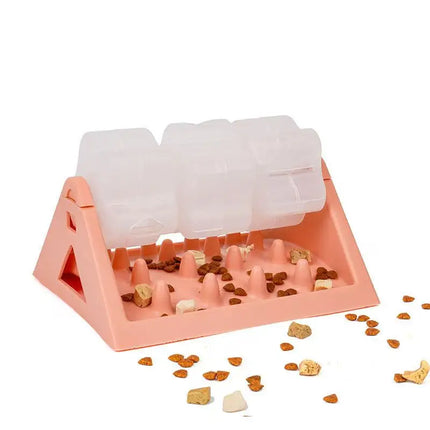 Interactive Dog Food Dispenser Toy - Puzzle Feeder with Leak-Proof Design, Slow-Feeding Design & Durable PP Material for Dogs