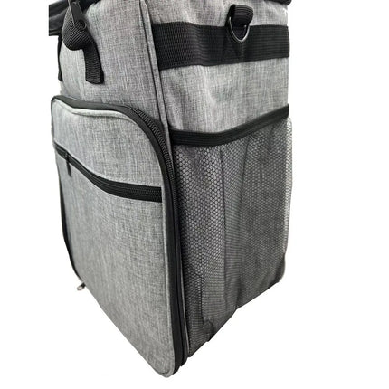 Airline Approved Pet Travel Organizer Backpack - 22.5L Weekend Tote with Multiple Pockets