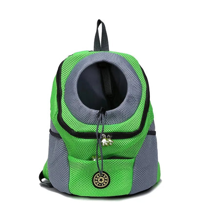 Dog Front Carrier Backpack for Hiking, Camping & Motorcycle - Breathable Nylon, S/M/L, 1-12kg