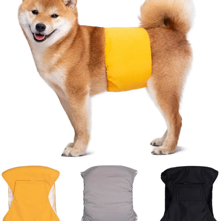 Washable Pet Dog Diapers Males Absorbent Adjustable Puppy Big dog Physiological Pants for Dogs Reusable Pets Dogs Panties Shorts