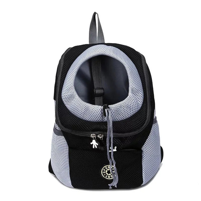 Breathable Dog Backpack Carrier with Reflective Strips - Hands-Free, S/M/L for 1-12kg