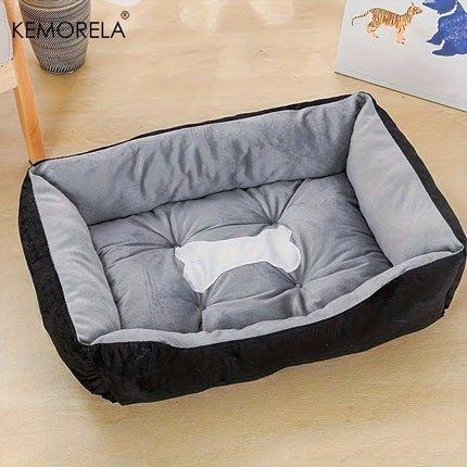Orthopedic Plush Dog Bed - High Rebound PP Fill, Breathable, All Seasons (S-XXL)