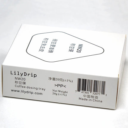 LILYDRIP PP Coffee Dosing Tray / Beans Dosing Feeder / The V-shape outlet helps to pour beans purposive Net weight 20g(+1%)