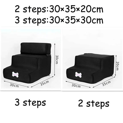 Hot Dog House Dog Stairs Pet  Stairs for Small Dog Cat Pet Ramp Ladder Anti-slip Removable Dogs Bed Stairs Pet Supplies