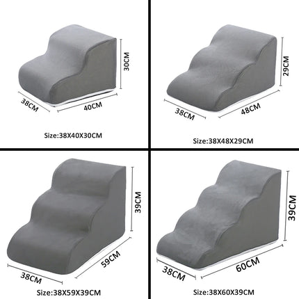 Pet Ladder Steps - Non-Slip Dog & Cat Ramp for Sofa and Bed (2/3/4 Steps)