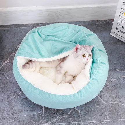 Orthopedic Dog & Cat Bed - Warm 100% Cotton Cushion Kennel for Indoor Use (S/M)