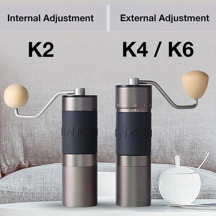 Kingrinder K2 / K4 / K6 Manual Coffee Grinder Portable Hand Mill 48mm SUS420 Stainless Steel Burr Grinding кофемолка 커피그라인더