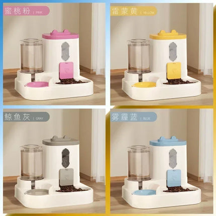 Q5-Pet Drinking Fountain All-in-One Dog Bowl Water Dispenser with Automatic Control and Waste-Free Design