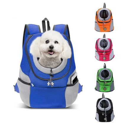 Foldable Front Pet Carrier Backpack - Breathable Mesh, S/M/L for Dogs & Cats 1-12kg