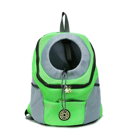 Breathable Dog Backpack Carrier with Reflective Strips - Hands-Free, S/M/L for 1-12kg