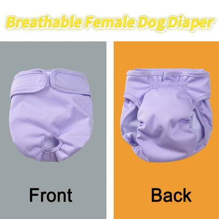 Reusable Washable Dog Diapers - High Absorbency Pet Pants for Small & Medium Dogs