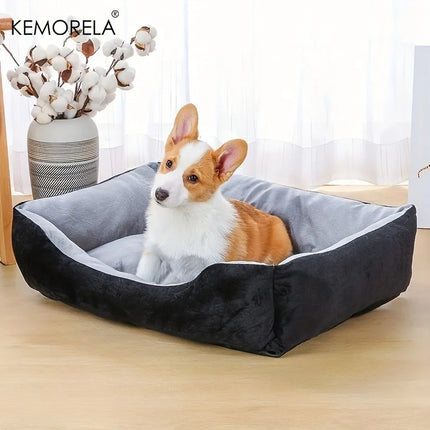 Orthopedic Plush Dog Bed - High Rebound PP Fill, Breathable, All Seasons (S-XXL)
