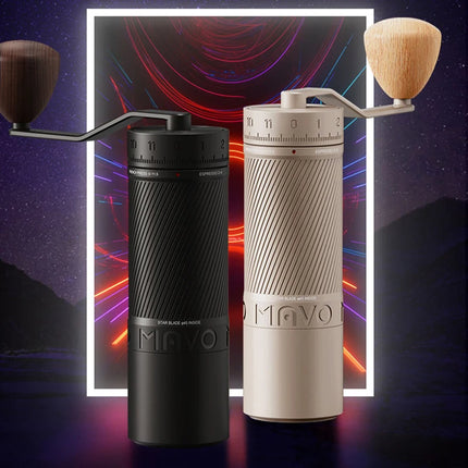 MAVO PHANTOX PRO Manual Coffee Grinder 45mm burr / 120 clicks /3 bearings fix the central shaft / Hand-crank Coffee Bean Grinder